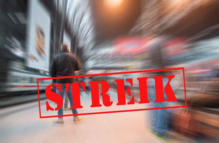 Verkehrschaos durch Warnstreiks in Deutschland