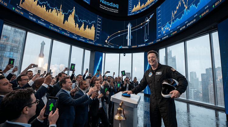 Elon Musk Ascends to Trillionaire Status as Investors Flood SpaceX IPO