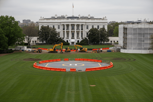 Trump plant Hubschrauberlandeplatz auf dem Südrasen des Weißen Hauses