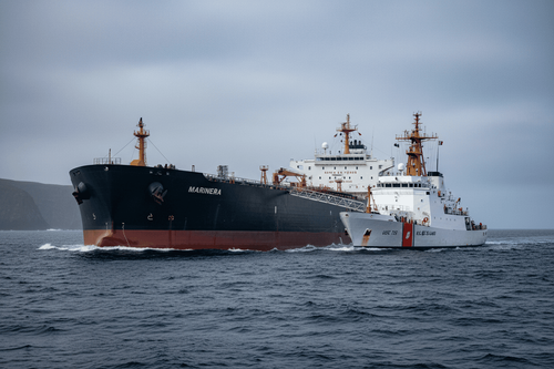 USA beschlagnahmen Venezuela-Tanker: Kapitän auf US-Küstenwachschiff