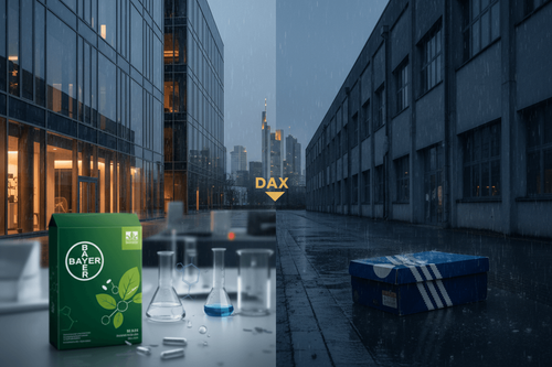 DAX verliert 1,33% – Bayer glänzt, Adidas stürzt ab