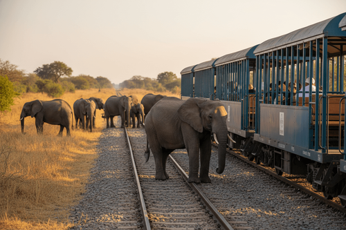 Elephant Express: Safarifahrt per Zug durch Simbabwes Wildnis