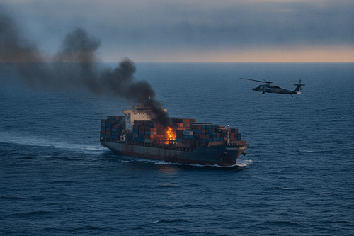 US-Militär beschießt Containerschiff bei Iran-Blockade im Golf von Oman
