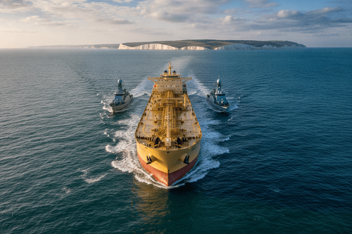 Britische Marine beschlagnahmt russischen Schattenflotten-Tanker im Ärmelkanal