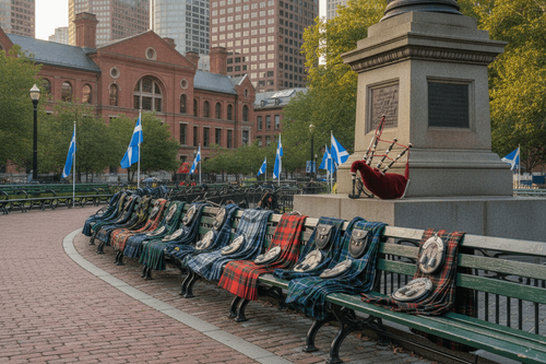 Tartan Army in Boston: Schottische Fans feiern WM-Sieg gegen Haiti