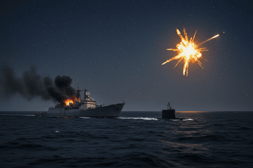 USA versenken iranisches Kriegsschiff – NATO schießt Rakete ab