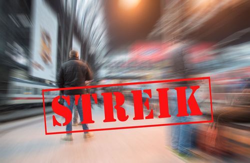 Verkehrschaos durch Warnstreiks in Deutschland