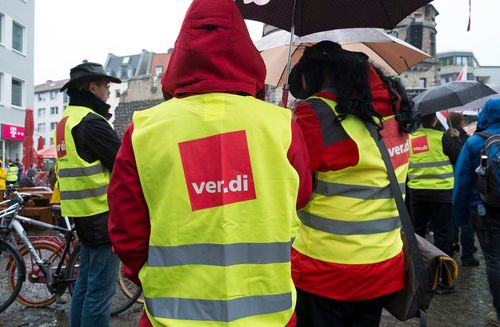Deutsche Postangestellte bereit zum Streik