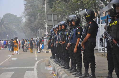 Textilarbeiter protestieren in Bangladesch